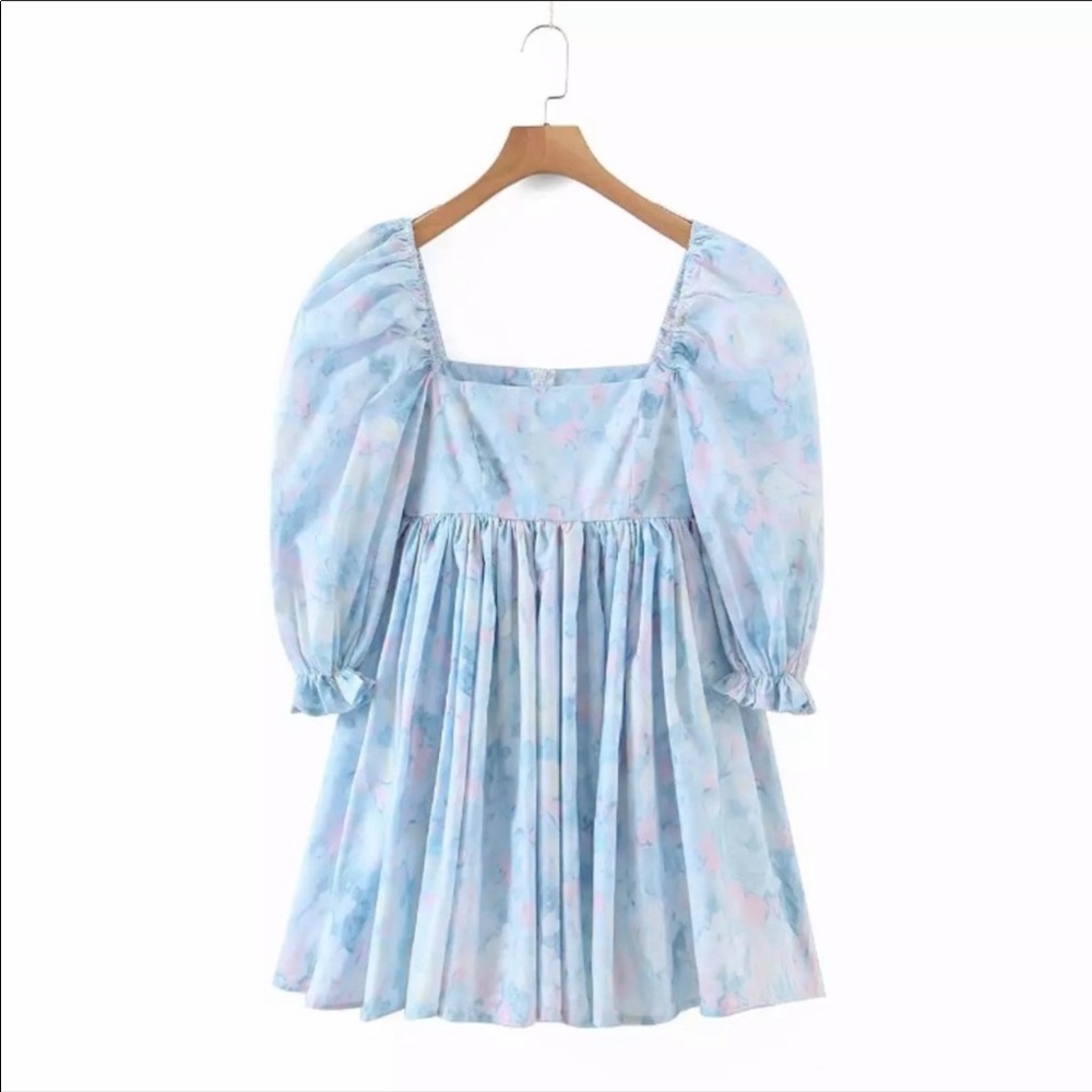 COPY - NWT Tiedye watercolor baby doll dress